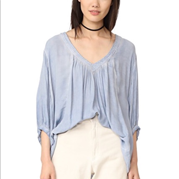Free People • Blue Catch Me If You Can Top - Picture 3 of 3